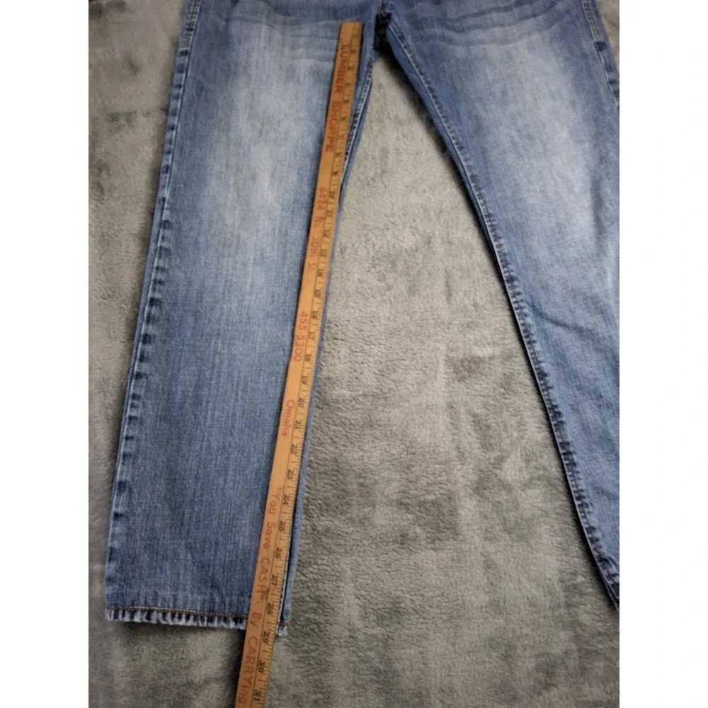 Mens Carbon 2 Colbalt Blue Denim Straight Leg Jeans Size 34x30. Preppy....